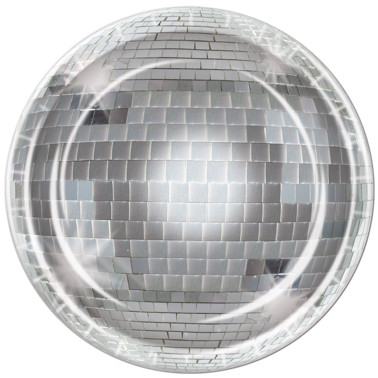 Disco Ball 9in Plates 8ct