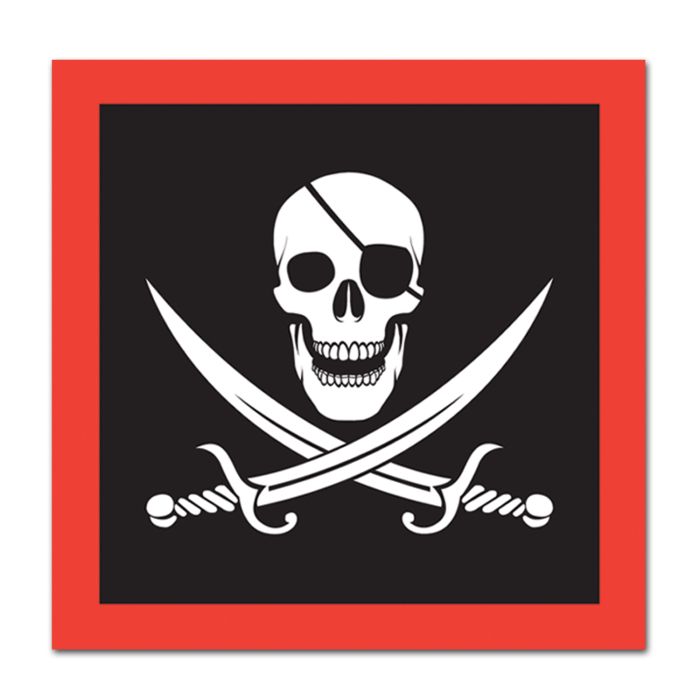 Pirate Lunch Napkins 16ct