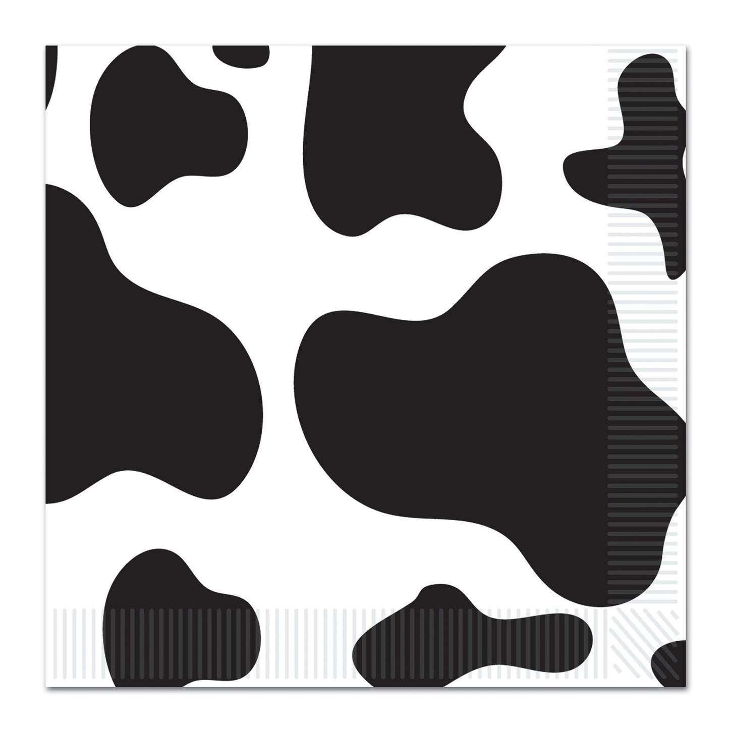 Cow Print Beverage Napkins 16ct
