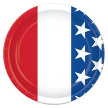 Patriotic 7in Plates 8ct