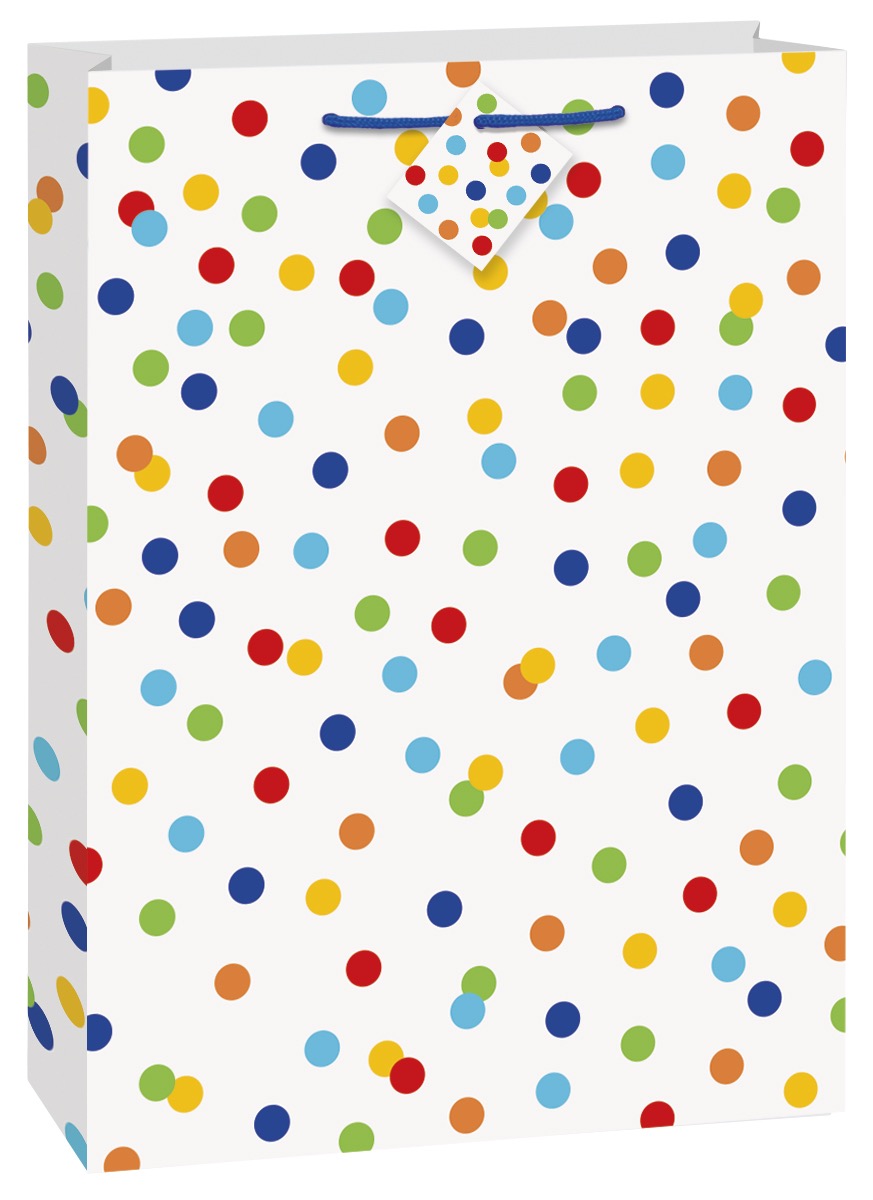 Rainbow Polka Dots Jumbo Gift Bag