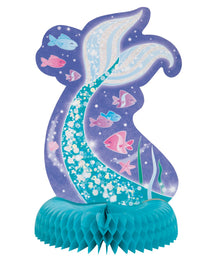 Mermaid Honeycomb Centerpiece 14in