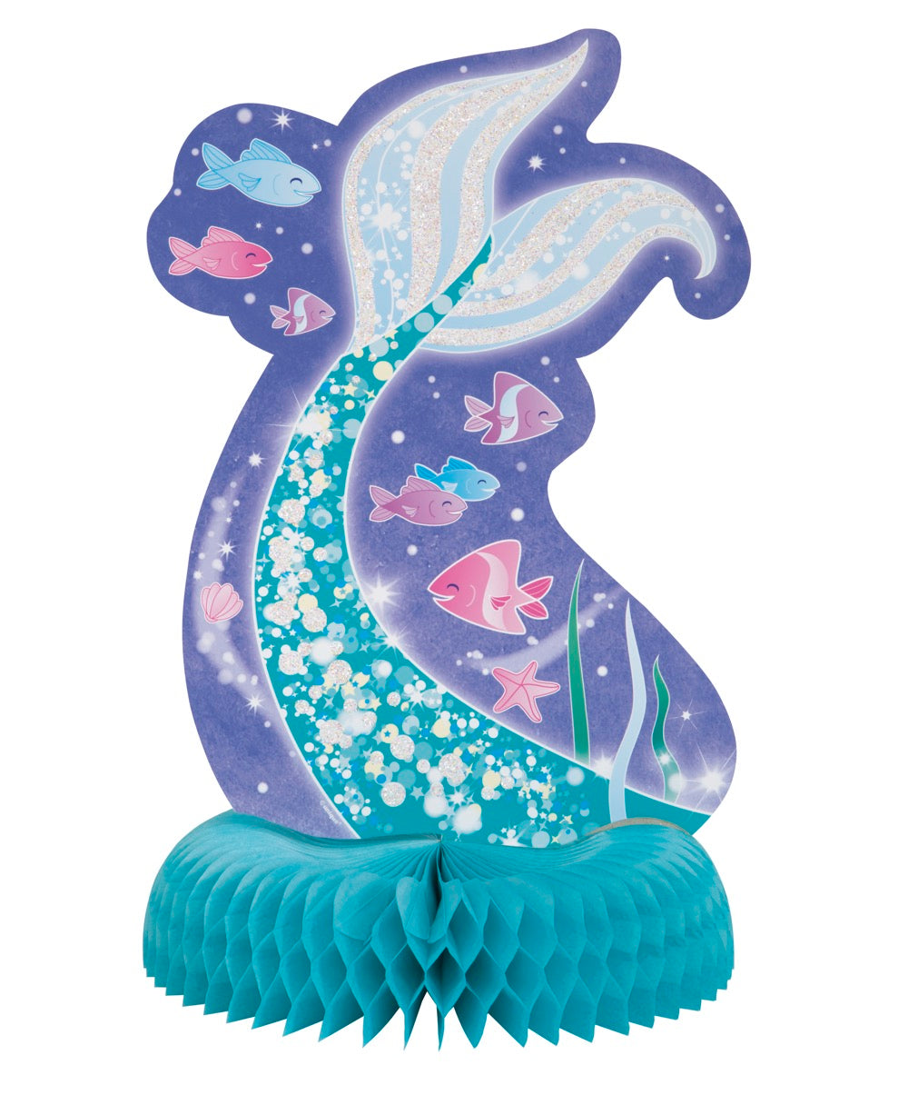 Mermaid Honeycomb Centerpiece 14in