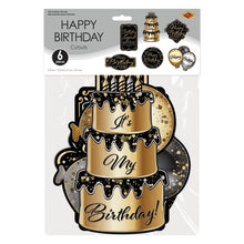 Happy Birthday Cutouts  (6/Pkg)