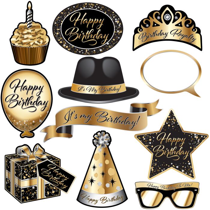 Happy Birthday Photo Fun Signs  (11/Pkg)