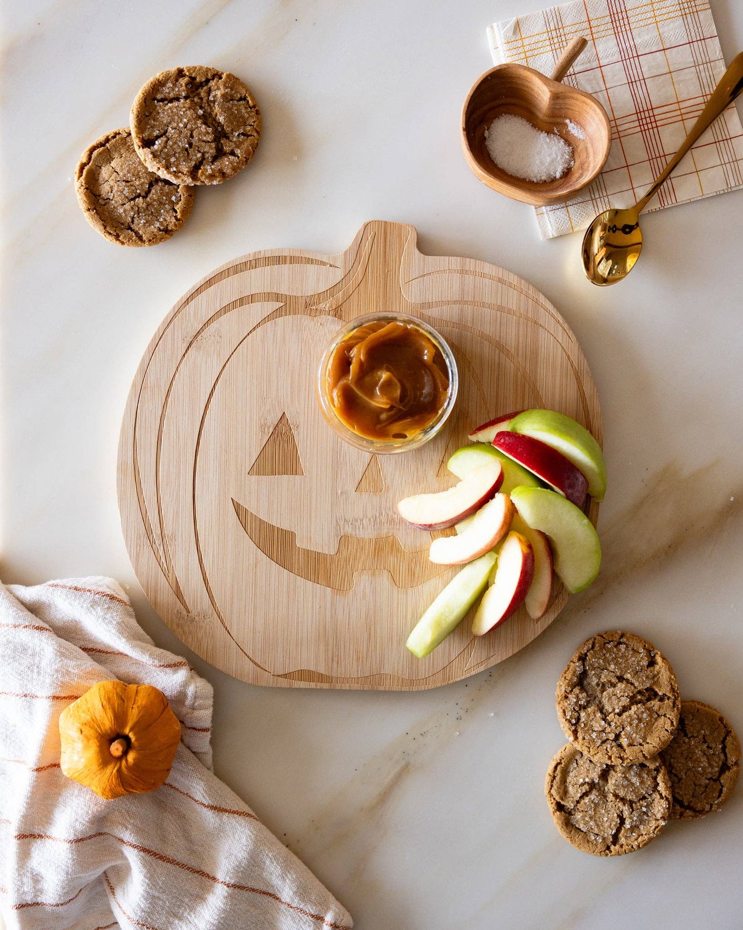 Pumpkin Wood 11in Cutting Board
