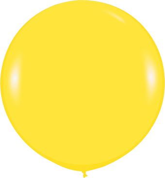 24in Helium Inflated Latex Balloon - Fashion Yellow (Sempertex)