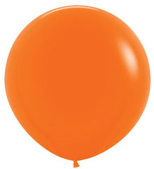 24in Helium Inflated Latex Balloon - Fashion Orange