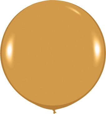 24in Helium Inflated Latex Balloon - Metallic Gold (Sempertex)