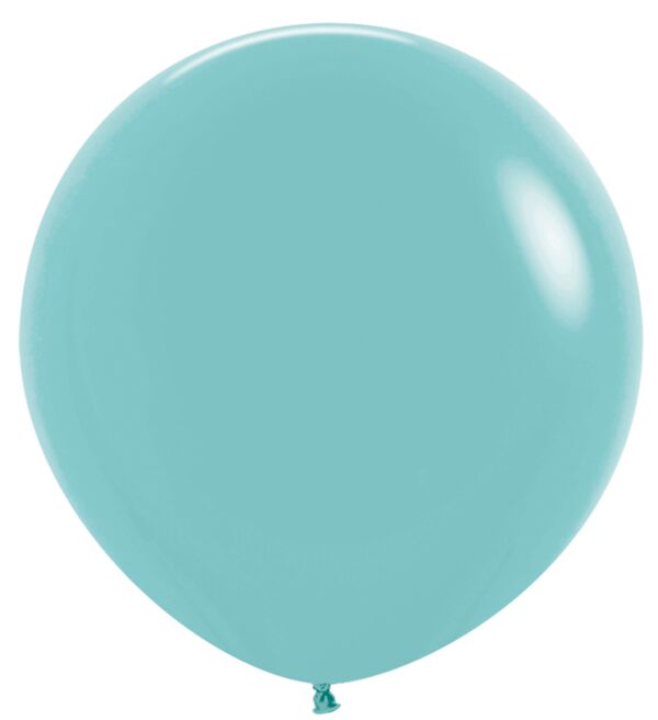 24in Helium Inflated Latex Balloon - Robins Egg Blue