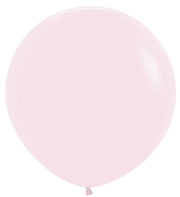 24in Helium Inflated Latex Balloon - Pastel Matte Pink