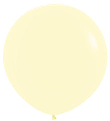 24in Helium Inflated Latex Balloon - Pastel Matte Yellow