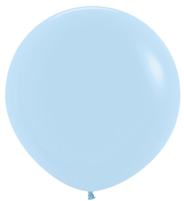 24in Helium Inflated Latex Balloon - Matte Blue