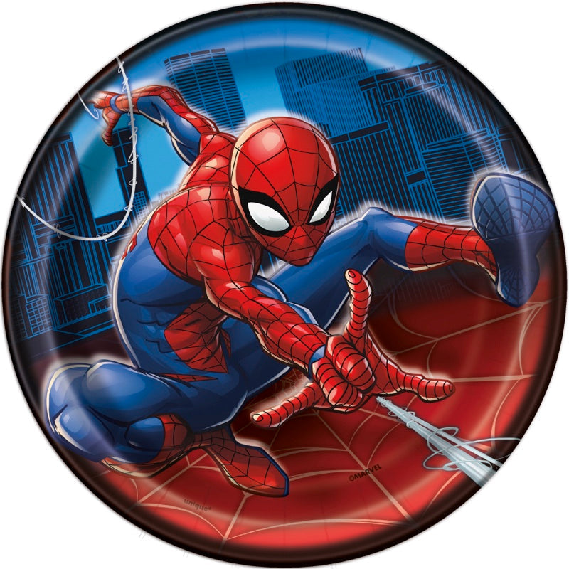 Spider-Man Round 7in Dessert Plates 8ct
