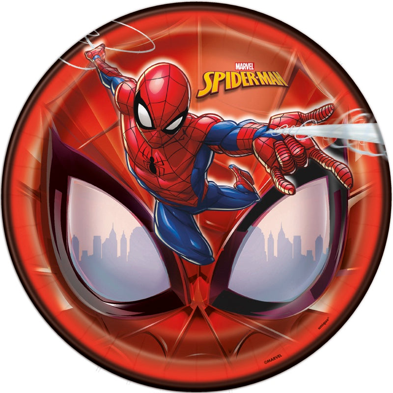 Spider-Man Round 9in Dinner Plates 8ct