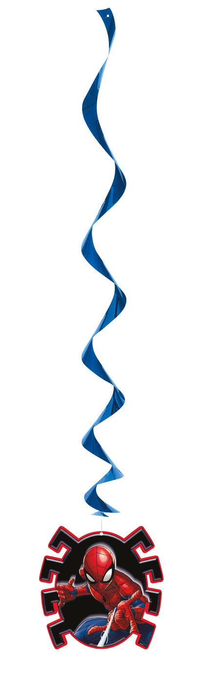 Spider-Man Hanging Swirl Decorations 26in 3ct