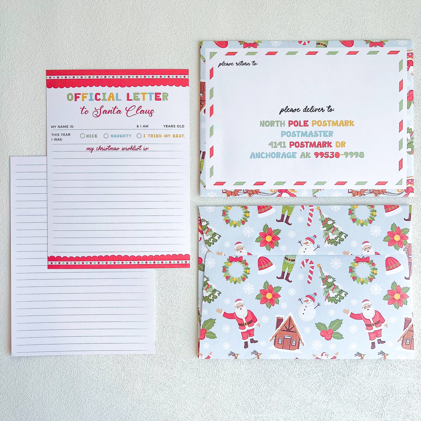 Santa Mail Kit - Letters to Santa