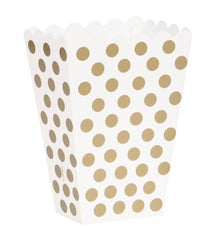 Gold Dots Treat Boxes 8ct