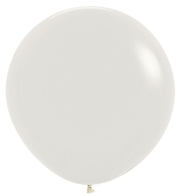 24in Helium Inflated Latex Balloon - Dusk Cream