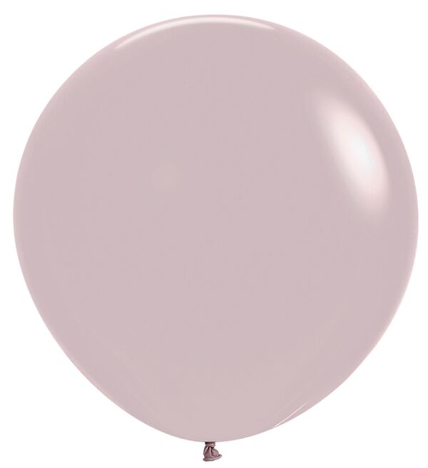 24in Helium Inflated Latex Balloon - Pastel Dusk Rose