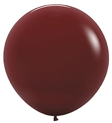 24in Helium Inflated Latex Balloon - Deluxe Merlot