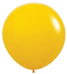 24in Helium Inflated Latex Balloon - Honey Yellow