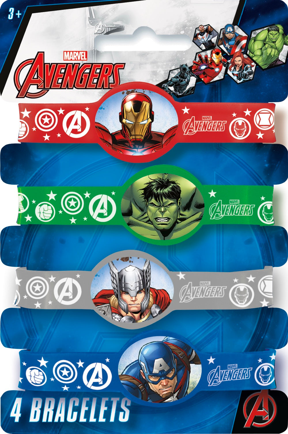 Avengers Stretchy Bracelets 4ct