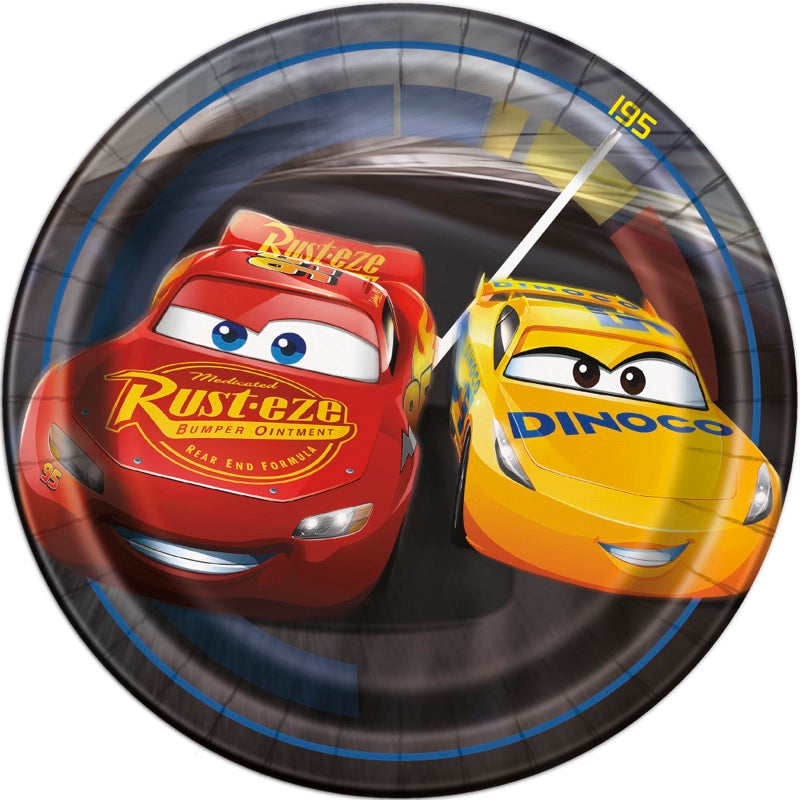 Disney Cars 7" Plates 8ct