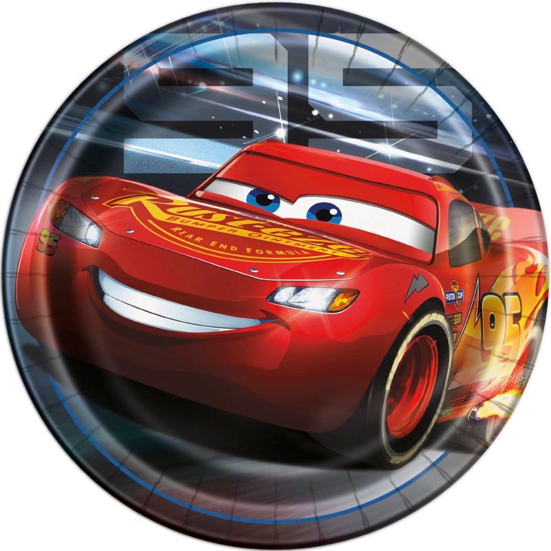 Disney Cars 9" Plates 8ct