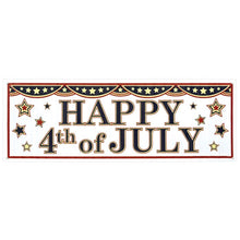4th Of July Sign Banner 5ft