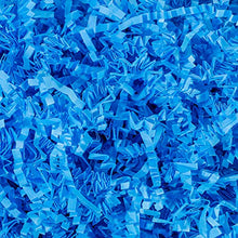 Light Blue Crinkle Cut Shred Tissue Paper 2oz