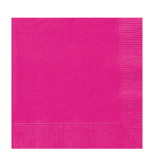 Neon Pink Lunch Napkins 40ct