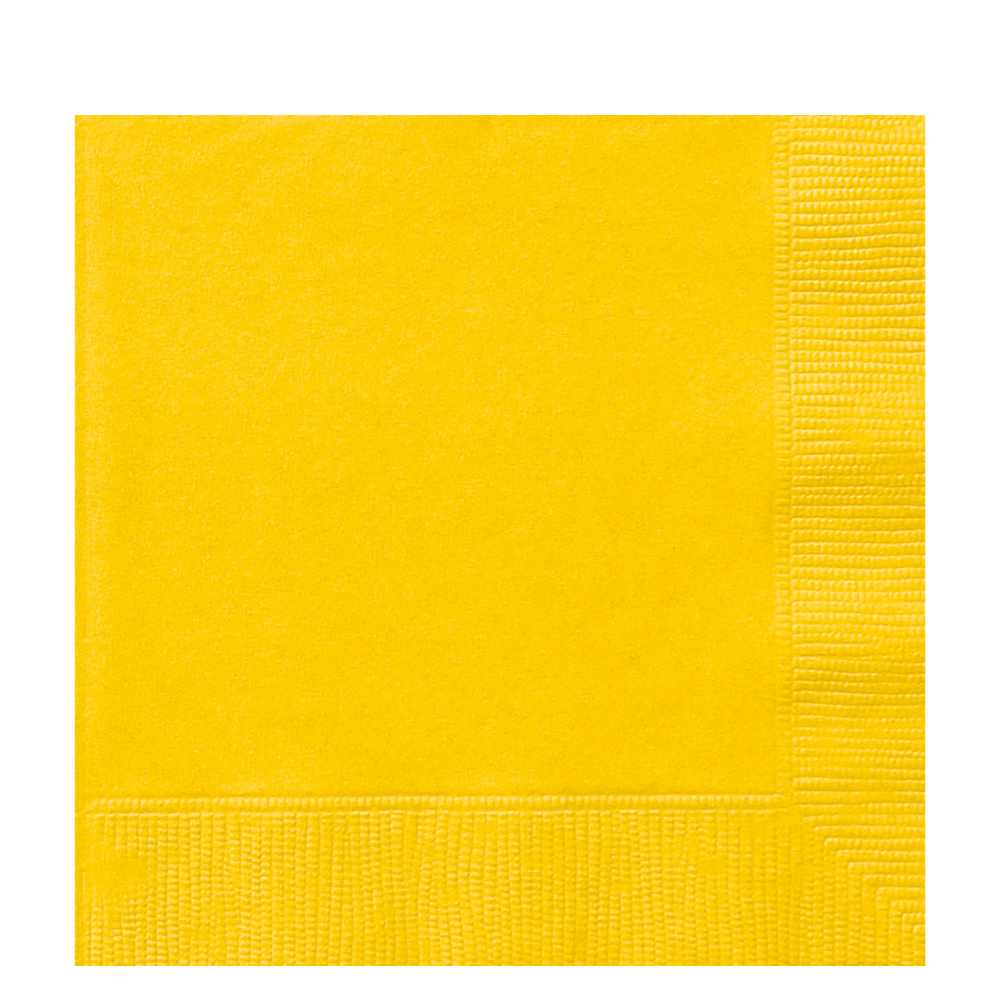 Sunshine Yellow Lunch Napkins 40ct