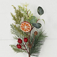16in Pick-Mix pines w. eucalyptus, crabapple, orange