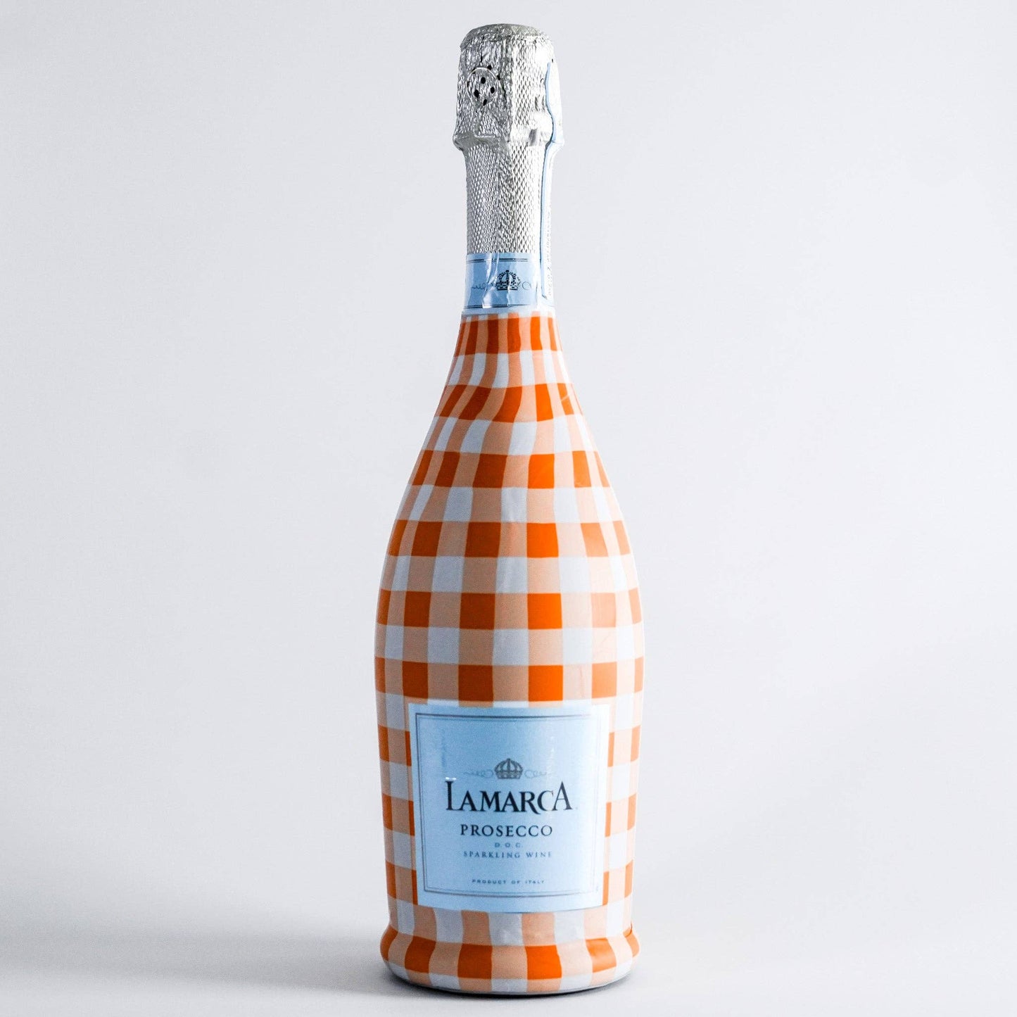 Beau Bottles Orange and White Gingham - La Marca Edition