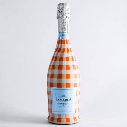 Beau Bottles Orange and White Gingham - La Marca Edition