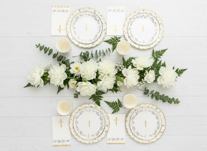 Religious Eucalyptus Luncheon Napkins  (Set of 16)