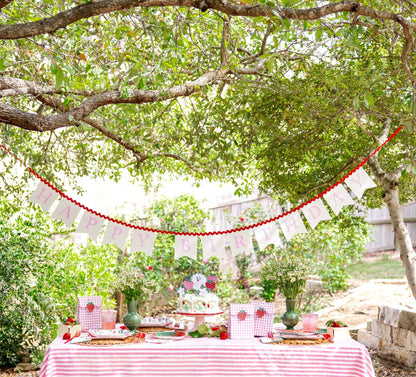 Pink Happy Birthday Felt Banner