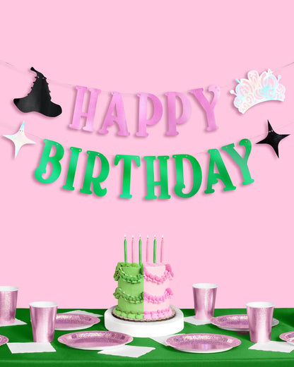 Happy Birthday Witch Banner