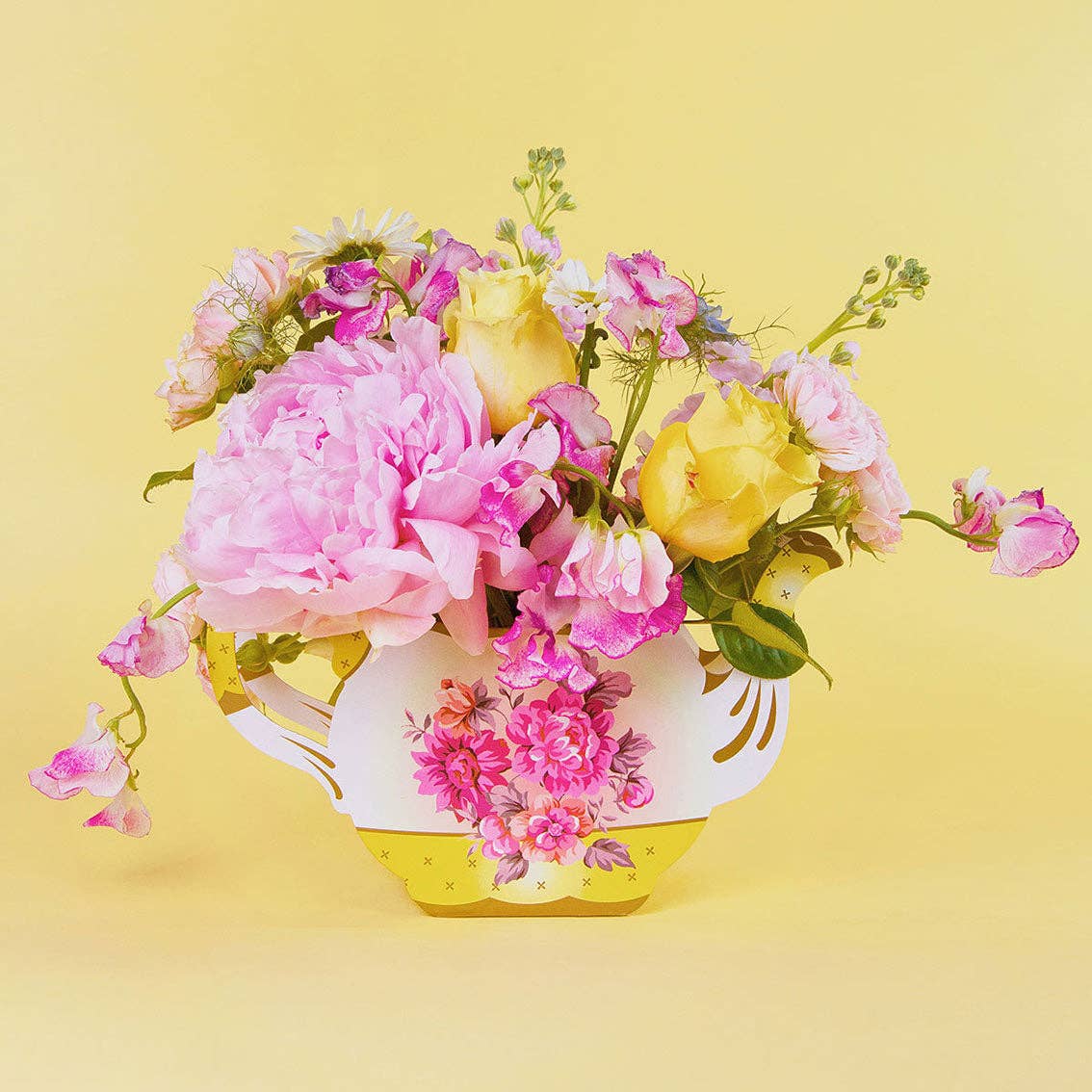 Floral Teapot Vase | Tea Party |