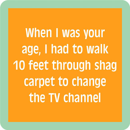 COASTER Shag Carpet | Funny Party Gift | Home Bar Decor