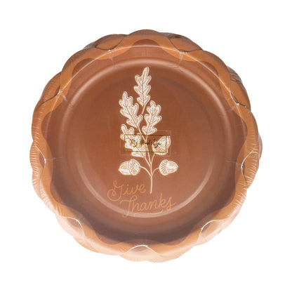 Give Thanks 8in Dessert Paper Plates 8ct