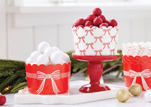 JUMBO Red Cream Bows 8 oz Baking Cups 40ct