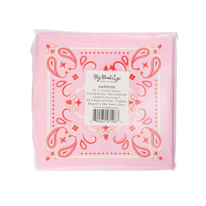 Bandana Paper Cocktail Napkins 24ct