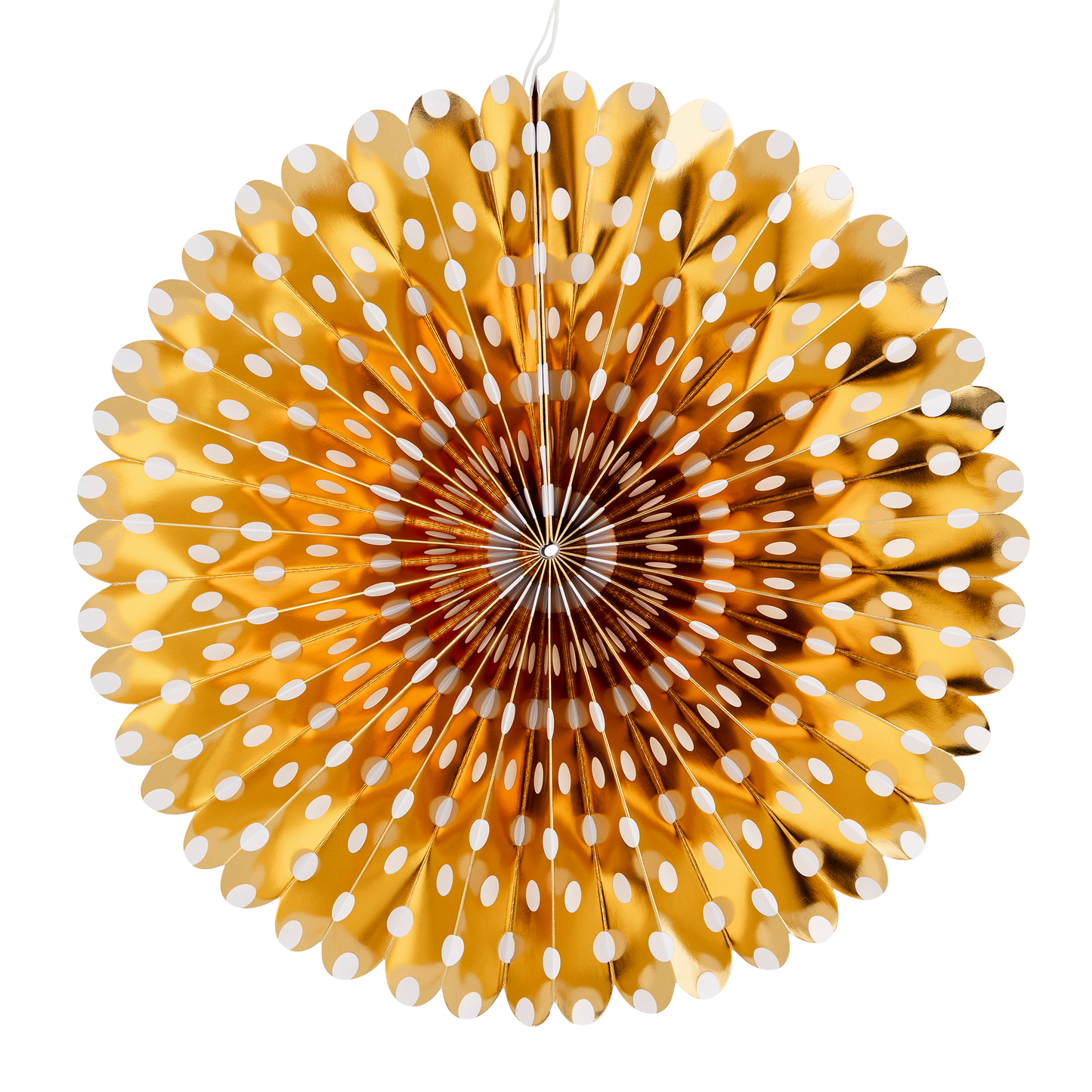 Gold and White Party Fan Set
