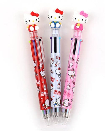 Sanrio Characters 6 Color Ball Point Pencil- 0.7mm