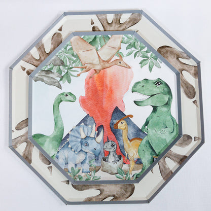 Dinosaur Jungle Paper Plates – 8 in