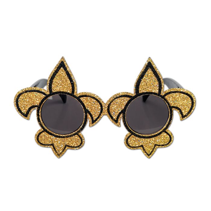 Glittered Fleur De Lis Fanci-Frames Glasses