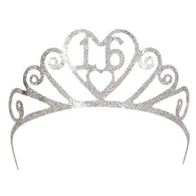 Glittered Metal 16 Tiara