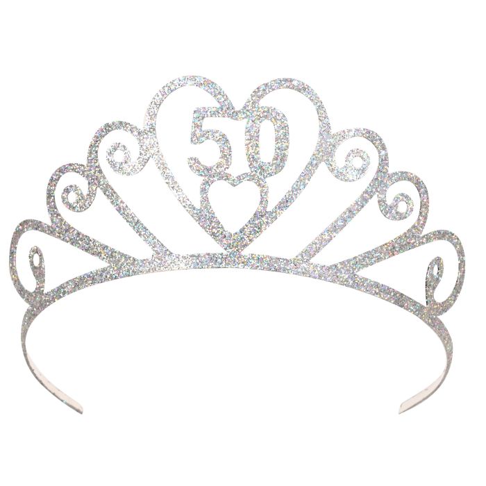 Glittered Metal 50 Tiara